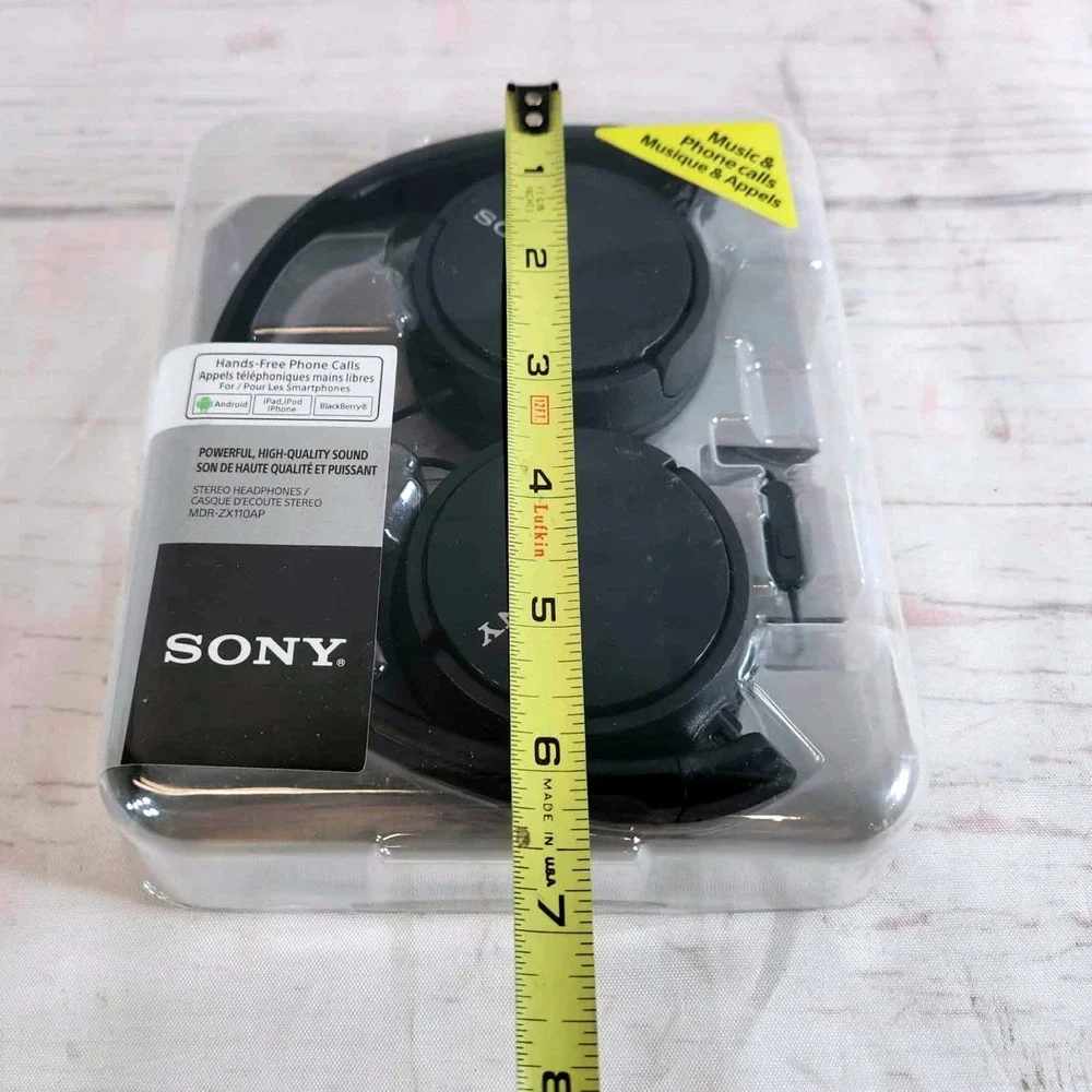Sony Wired MDR ZX110AP Stereo Headphones Music Phone Calls‎ Black